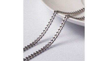 copy of Chaîne acier 304 maille gourmette 3x2mm