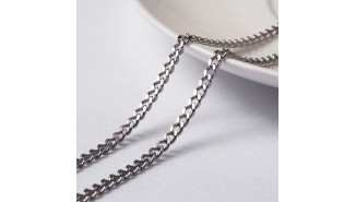Chaîne acier inoxydable maille gourmette