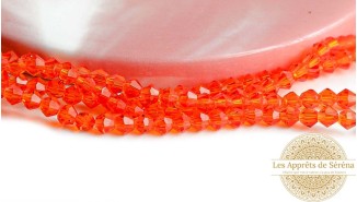 copy of Perles toupie verre en 4mm jaune AB