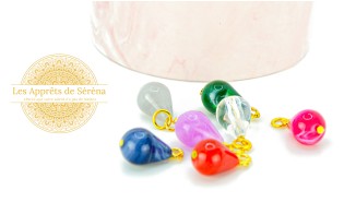 pendentif goutte acrylique