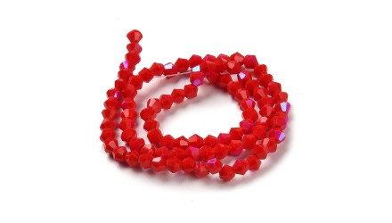 copy of Perles toupie verre en 4mm jaune AB