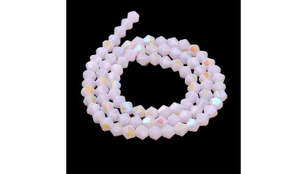 copy of Perles toupie verre en 4mm jaune AB