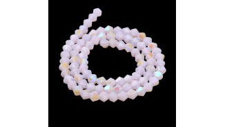 copy of Perles toupie verre en 4mm jaune AB