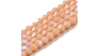 toupie verre en 4mm rose