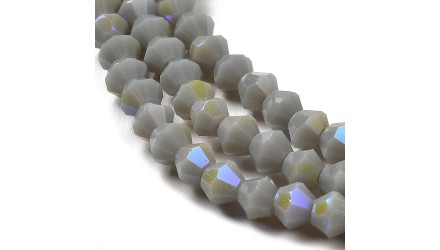 copy of Perles toupie verre en 4mm jaune AB