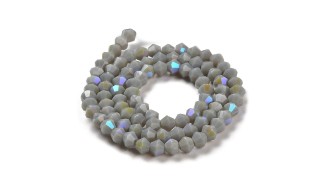 copy of Perles toupie verre en 4mm jaune AB