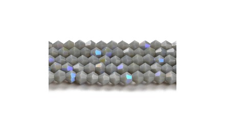 copy of Perles toupie verre en 4mm jaune AB