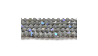 toupie verre en 4mm gris AB