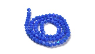 copy of Perles toupie verre en 4mm jaune AB