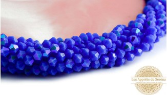 copy of Perles toupie verre en 4mm jaune AB