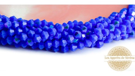 toupie verre en 4mm bleu