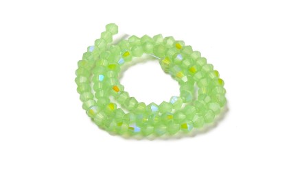 toupie verre en 4mm vert opale