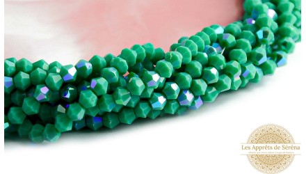 copy of Perles toupie verre en 4mm jaune AB