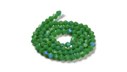 copy of Perles toupie verre en 4mm jaune AB