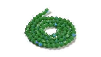 copy of Perles toupie verre en 4mm jaune AB