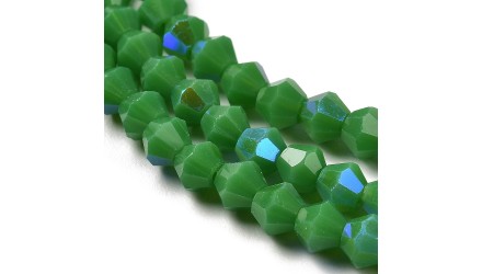 copy of Perles toupie verre en 4mm jaune AB