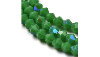 copy of Perles toupie verre en 4mm jaune AB