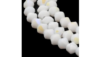 copy of Perles toupie verre en 4mm jaune AB