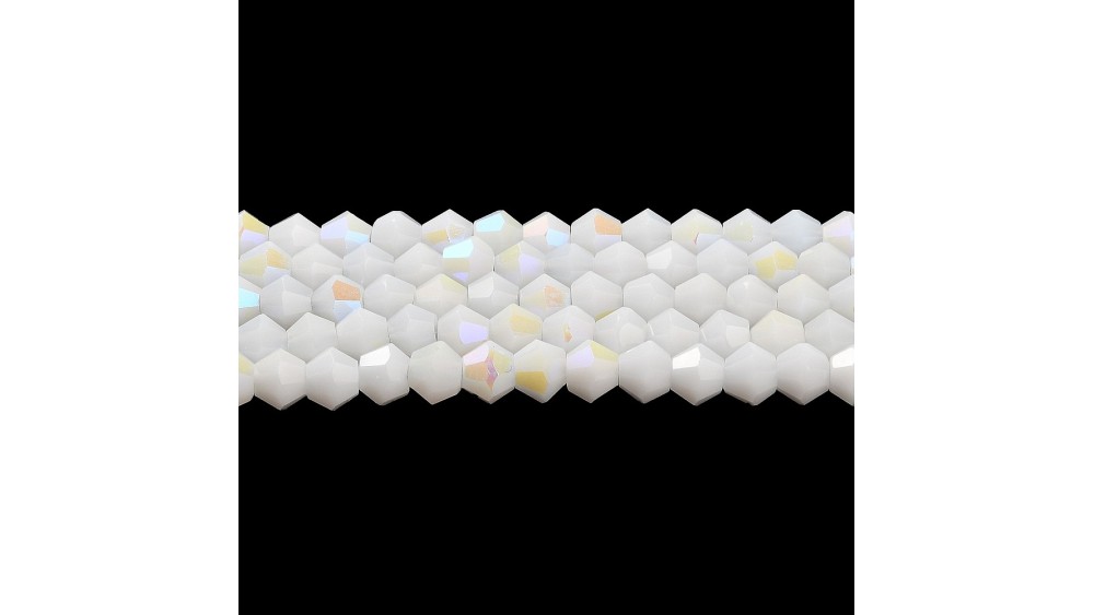 toupie verre en 4mm blanche AB