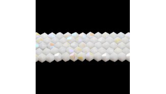 toupie verre en 4mm blanche AB
