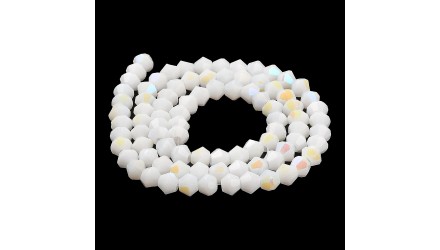 copy of Perles toupie verre en 4mm jaune AB