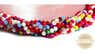 Perles toupie verre