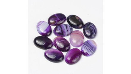 copy of Cabochon 12mm agate indienne naturelle