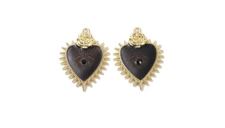 Pendentif cœur noir