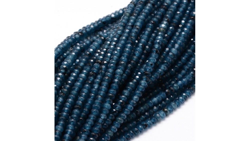 Perles à facettes 4x2mm en jade