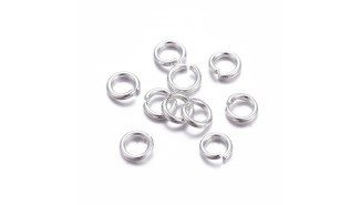Anneaux de jonction 4x0.8mm en acier