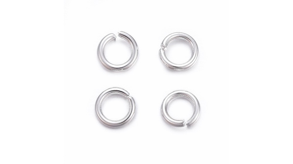 Anneaux de jonction 4x0.8mm en acier inoxydable