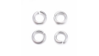 Anneaux de jonction 4x0.8mm en acier inoxydable