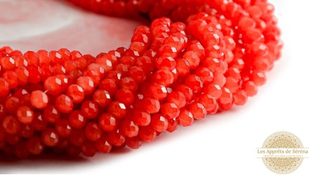 facettes 4x3mm orange