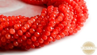 facettes 4x3mm orange