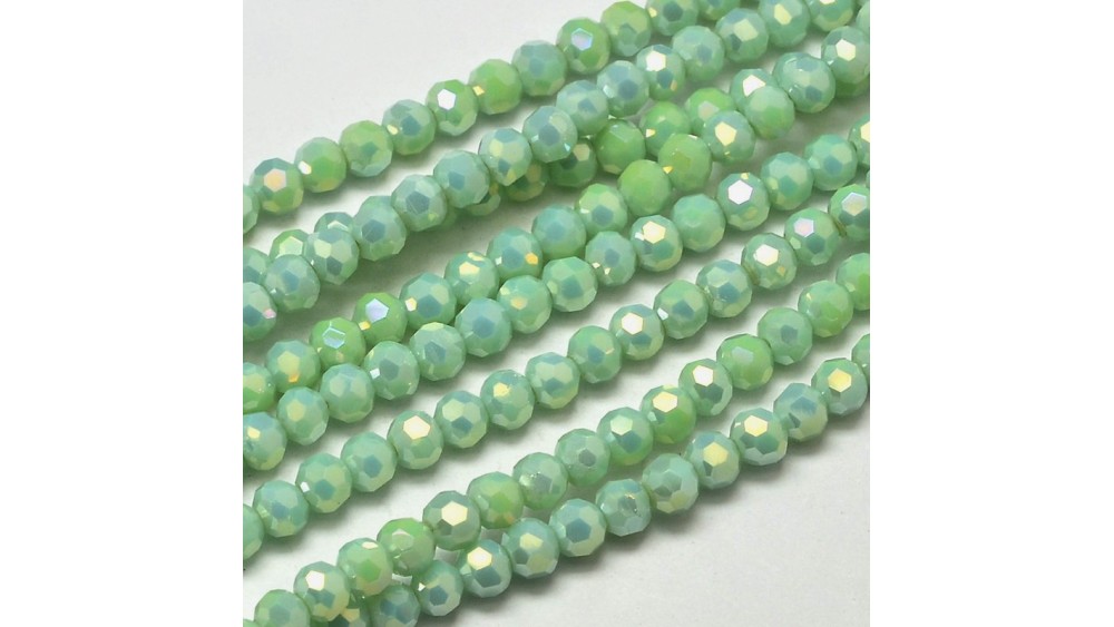 copy of 50 Perles abaques à facettes 8x6mm bleu opale