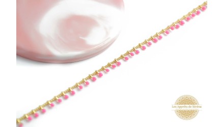 chaine laiton rose