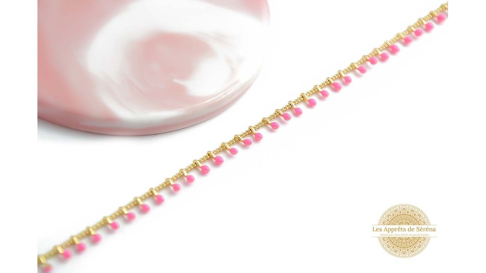 chaine laiton rose