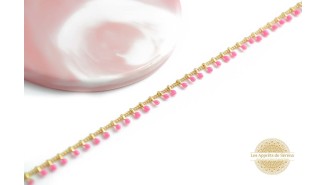 chaine laiton rose
