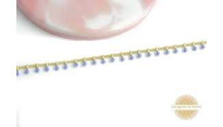 copy of Chaîne émaillée fuchsia laiton plaqué or 18k