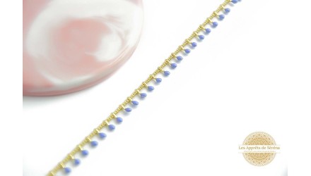 copy of Chaîne émaillée fuchsia laiton plaqué or 18k