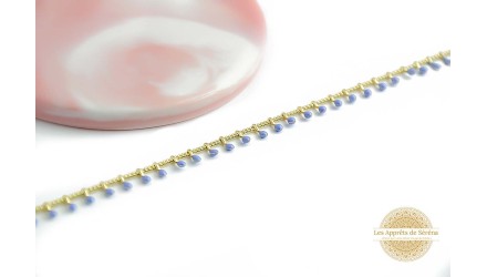 copy of Chaîne émaillée fuchsia laiton plaqué or 18k