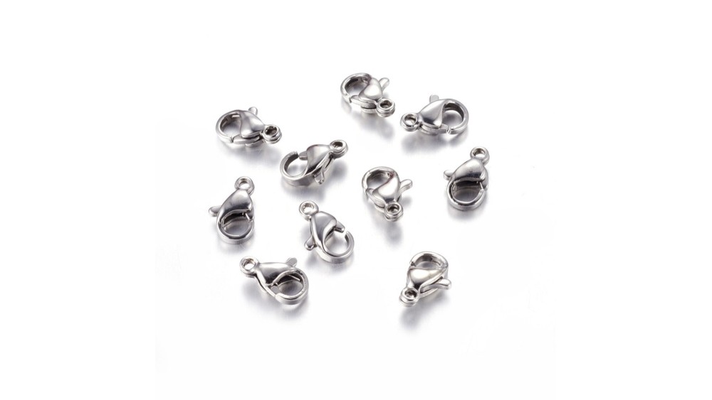 FERMOIR MOUSQUETON ARGENT