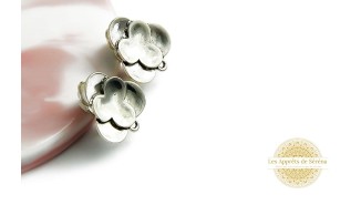 copy of Paire de clips d'oreille ronds effet martelé en zamak