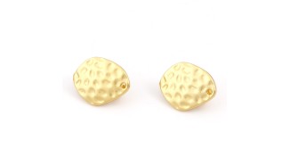 copy of Paire de clips d'oreille ronds effet martelé en zamak
