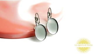 copy of Dormeuses supports cabochons 10mm en acier 304 argent