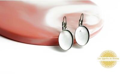 copy of Dormeuses supports cabochons 10mm en acier 304 argent