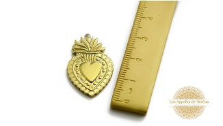 copy of Pendentif coeur en acier plaqué or 18K