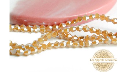 copy of Perles  toupies à facettes 3x3.5mm transparent AB