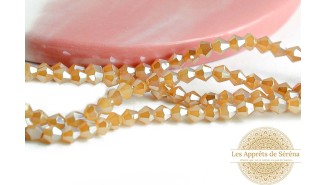 copy of Perles  toupies à facettes 3x3.5mm transparent AB