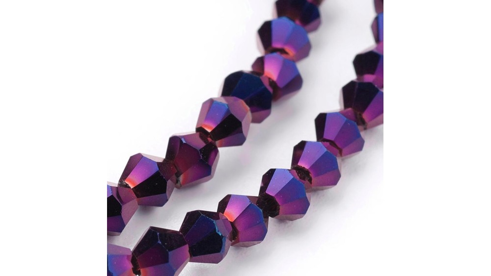 copy of Perles  toupies à facettes 3x3.5mm transparent AB